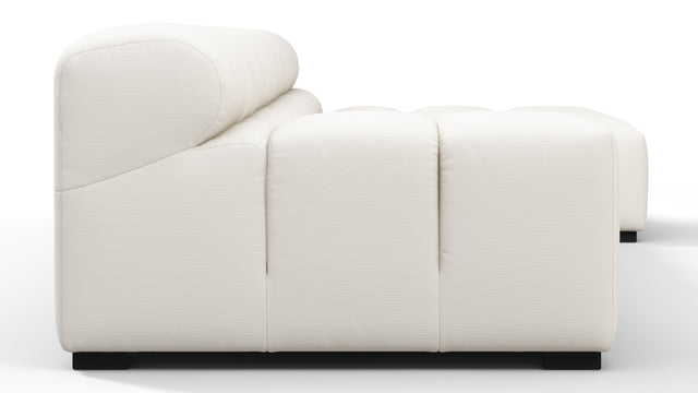 Tufty Outdoor - Tufty Outdoor Sectional, Small, Right Chaise, Soft White Performance Weave