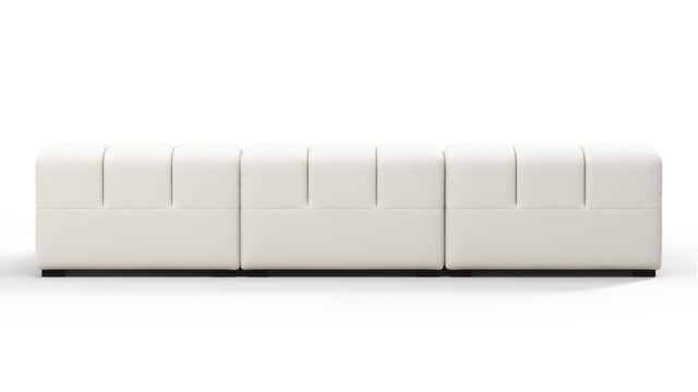 Tufty Outdoor - Tufty Outdoor Sectional, Small, Right Chaise, Soft White Performance Weave