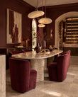 Dining Chairs Mykonos Block Base Upholstered Dining Chair