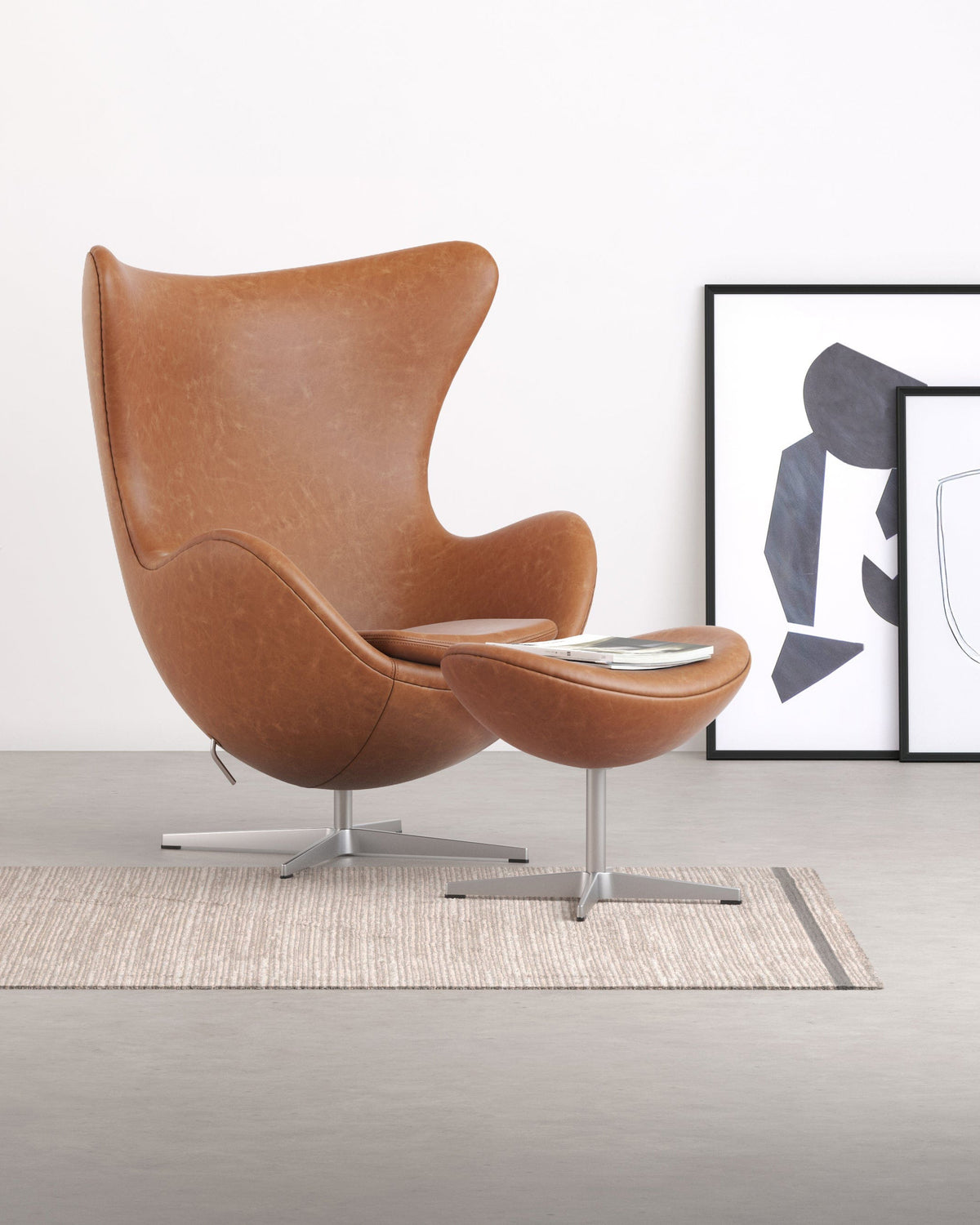 Arne Chair, Chestnut Vegan Leather – Interior Icons