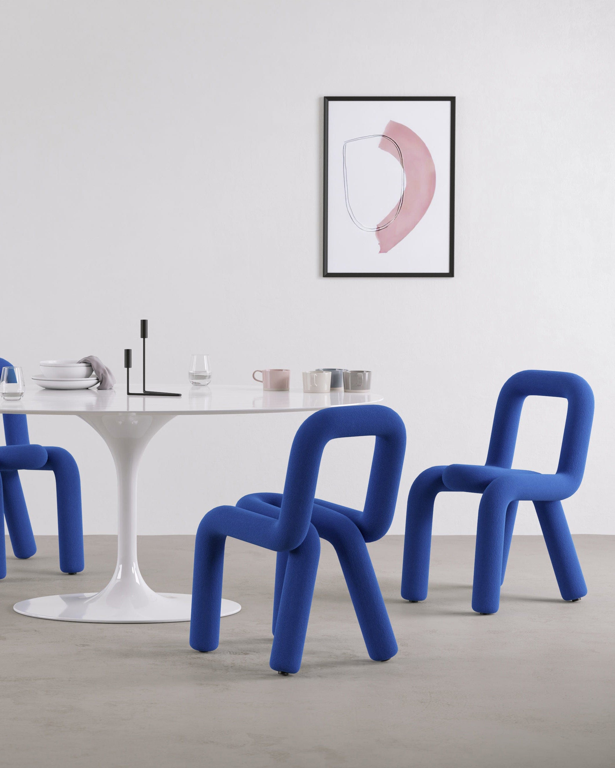 Bold Chair, Ultramarine Wool – Interior Icons