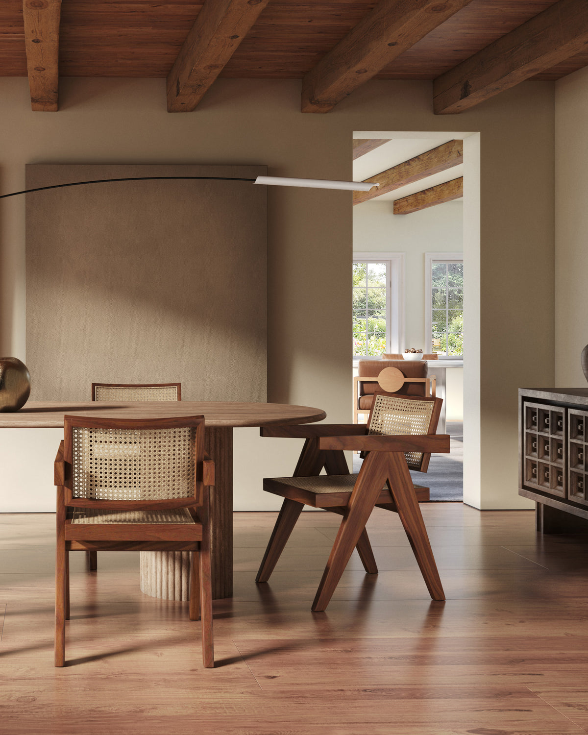 Chandigarh Armchair, Walnut – Interior Icons