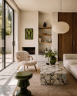 Lounge Chairs Clam Chair, Natural Luxe Sheepskin