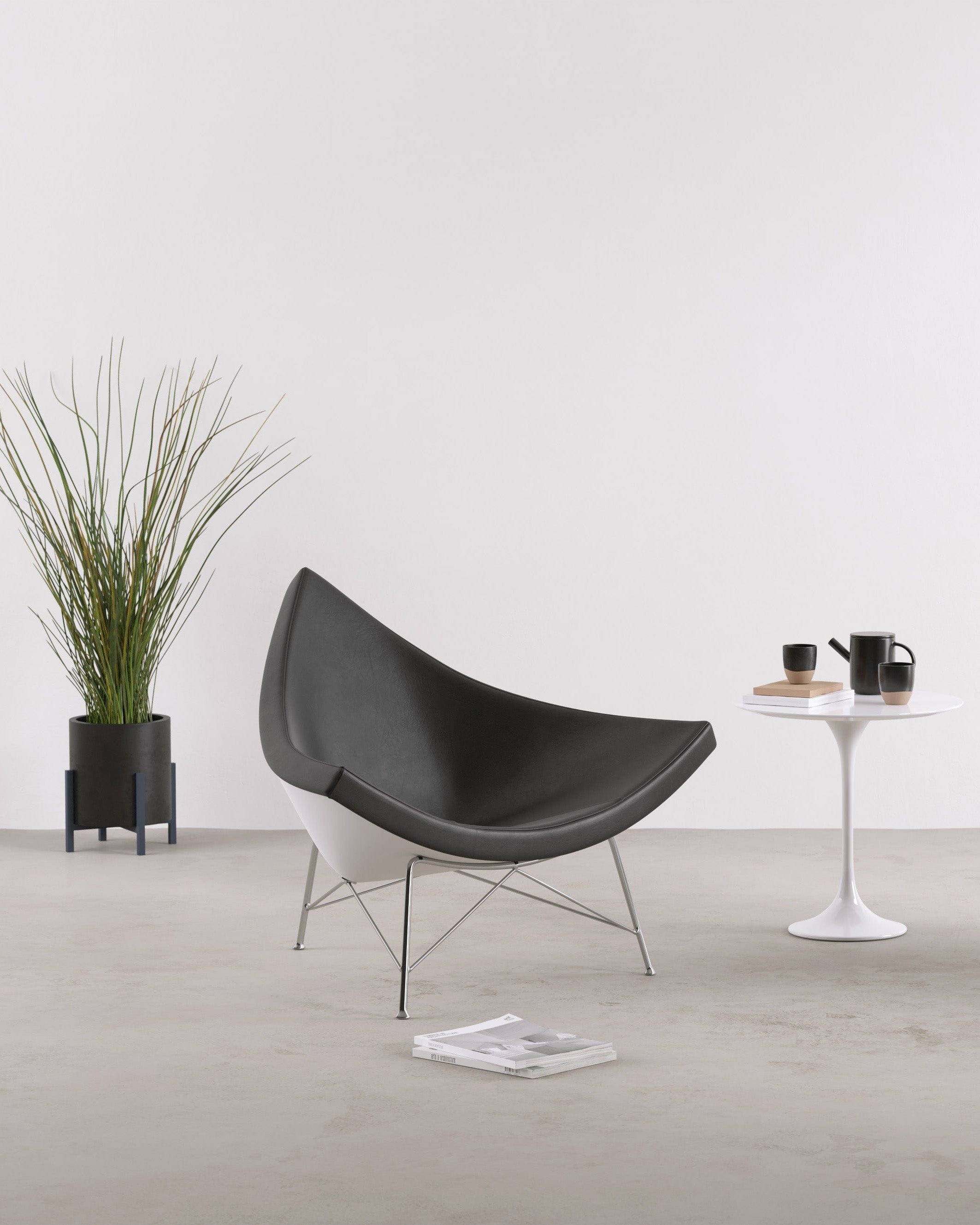 Coconut Chair, Black Leather – Interior Icons