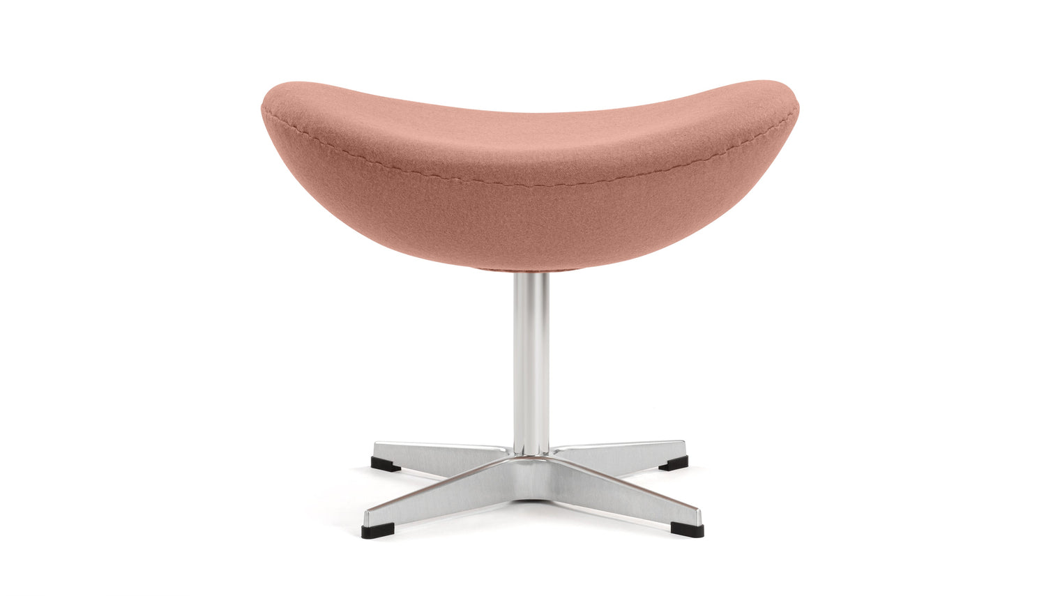 Excellent versatility | Designed to complement the famous Arne Chair, the Arne Stool adds comfort and style to the stunningly sophisticated chair. Not to be overshadowed by its predecessor, the stool is quite lovely and versatile on its own. It can be utilized as a traditional footstool or ottoman, and it’s also ideal for extra seating.
