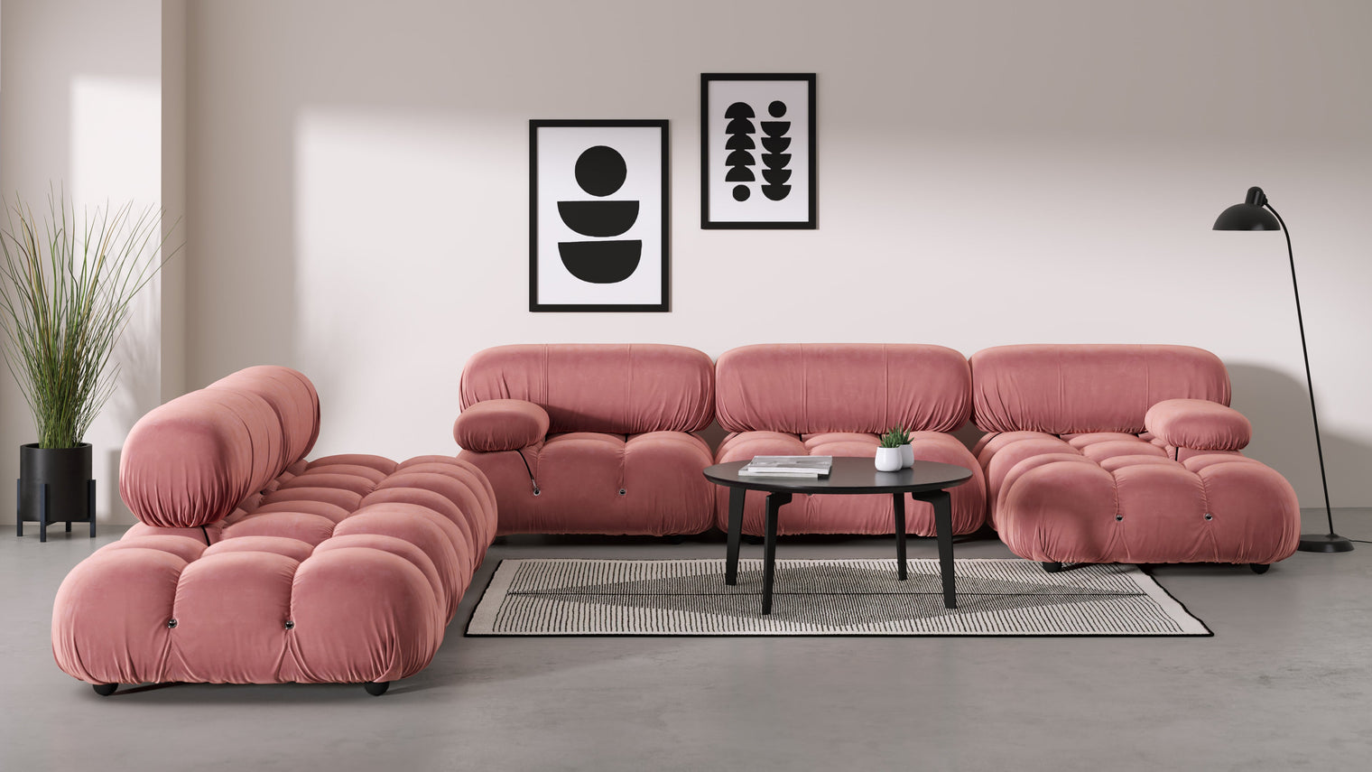 Stylish Sectional|With the Belia’s sectional design, you can create a sofa that suits your space. The soft curves of each carefully crafted cushion create a luxurious and comfortable seat for the ultimate in stylish comfort.
