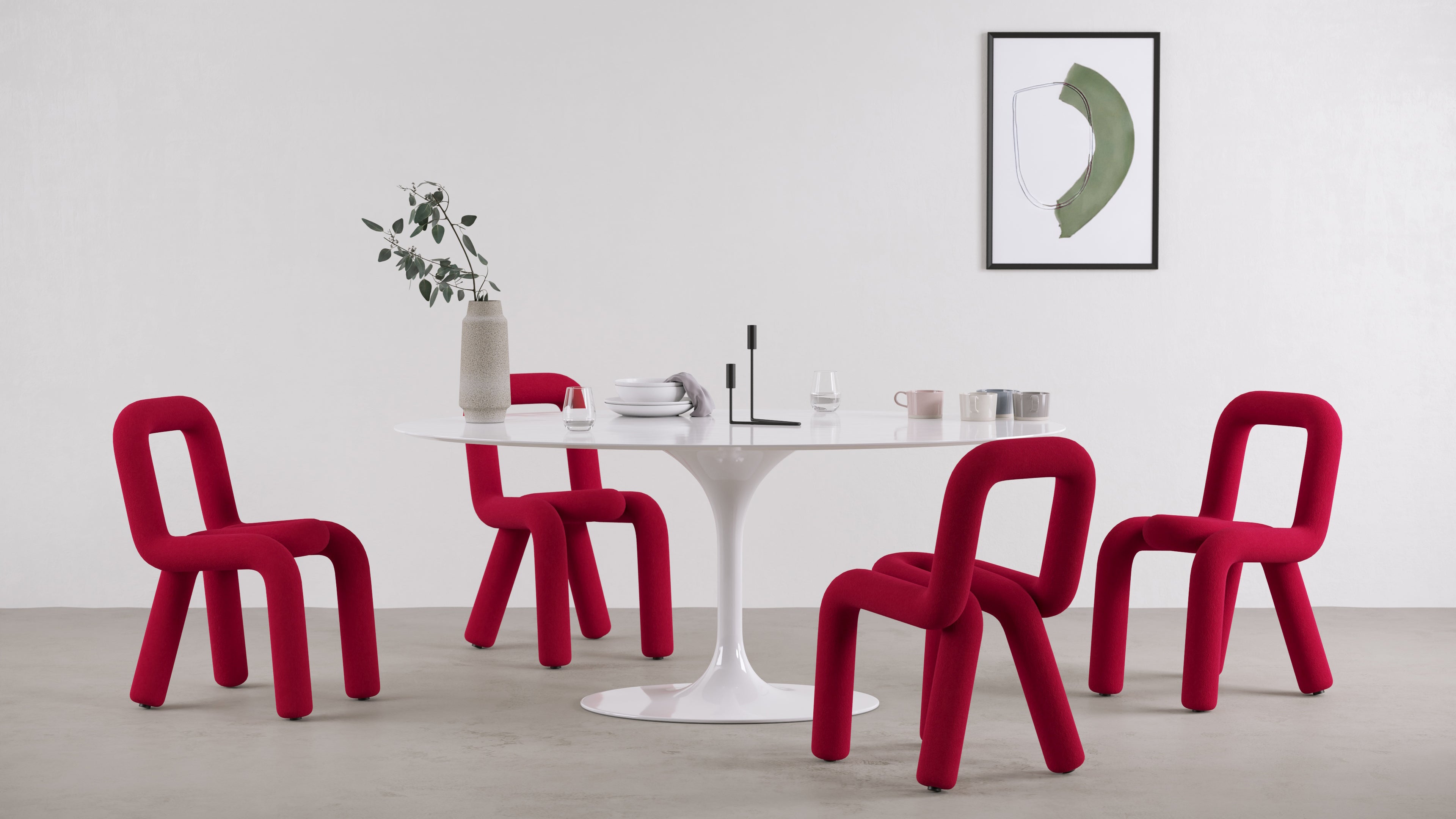 Bold chair online moustache