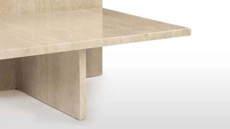 Elevate to Extraordinary | Elevate your living space with the Oren Coffee Table. Embrace the beauty of nature, celebrate modern design, and create a space that reflects your unique style and appreciation for the extraordinary. Immerse yourself in the timeless allure of travertine with this remarkable coffee table that seamlessly blends natural elegance and contemporary aesthetics.
