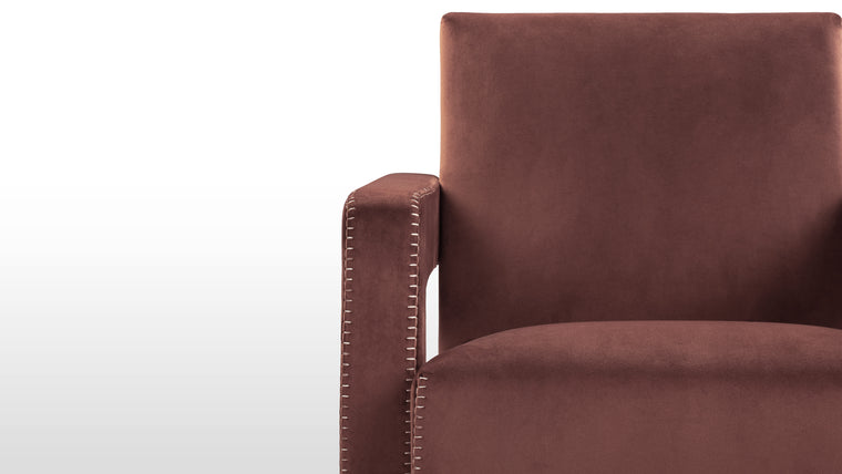 Supreme Comfort | Designed with ultimate comfort in mind, the Utrecht Armchair boasts generous proportions and plush cushioning. The plush seat provides exceptional support for extended periods of lounging or relaxation. The armrests and seat are carefully angled for optimum ergonomic comfort.
