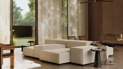 UNPARALLELED COMFORT | Sink into a world of pure comfort as you lounge on the Extrasoft Sofa. Its plush, oversized cushions are filled with the highest quality materials, providing an irresistibly soft and supportive seating experience. Whether you're watching a movie, reading a book, or simply unwinding after a long day, this sofa offers an oasis of relaxation.