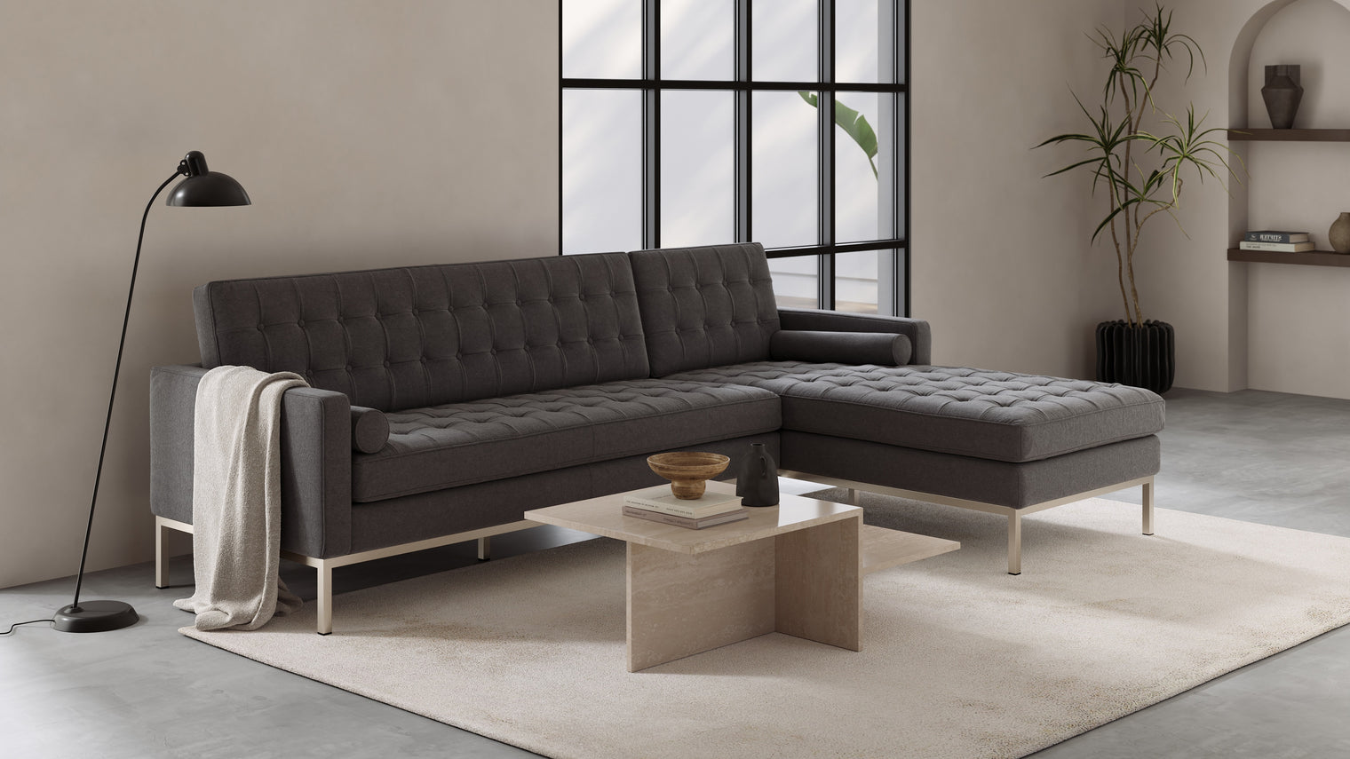 TIMELESS MODERNISM | The Florence Sofa embodies the essence of mid-20th-century modernism. Its clean lines, balanced proportions, and meticulous attention to detail make it an enduring symbol of design sophistication.
