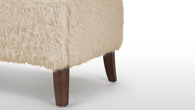 Quality Build | Crafted with a lavish walnut frame and legs, the Yeti Ottoman exudes durability and stability. Its superior construction guarantees long-lasting performance, making it a valuable investment for years to come.

