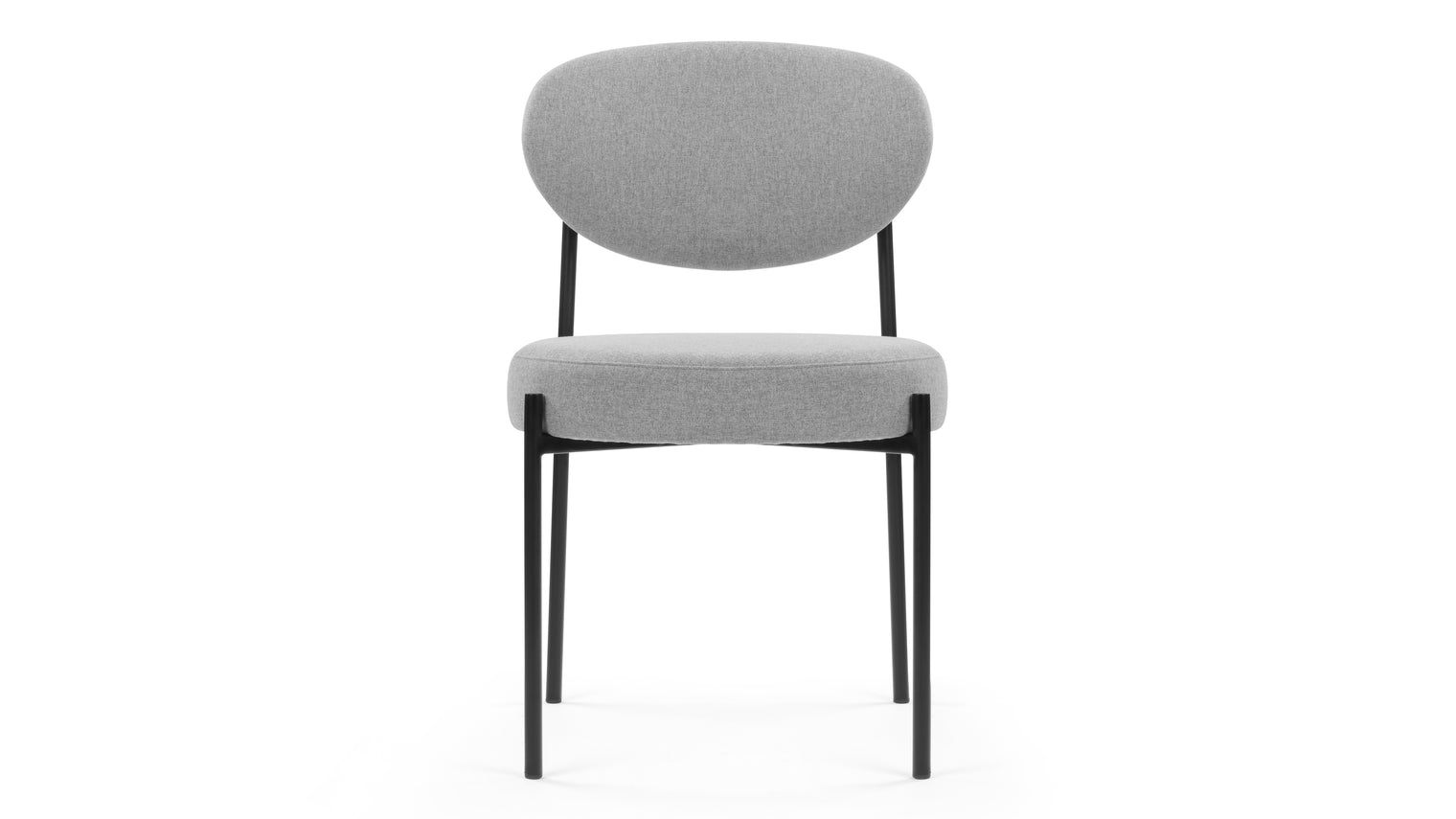 Nyx - Nyx Dining Chair, Mid Gray Brushed Weave