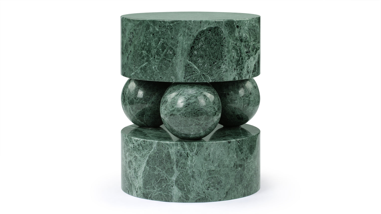 Mya - Mya Side Table, Green Marble