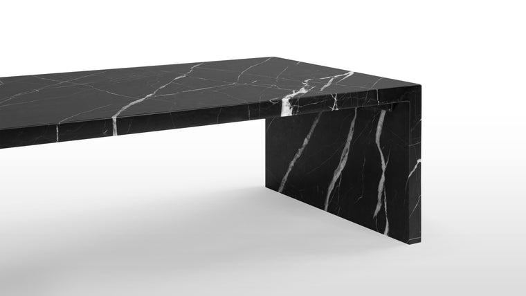 VERSATILE PIECE | Thanks to the refined aesthetic and timeless appeal of natural marble, the Ares coffee table is at home in both contemporary and heritage spaces. This unpretentious yet striking piece will provide a stylish and practical place to rest your glass and favorite coffee table books.
