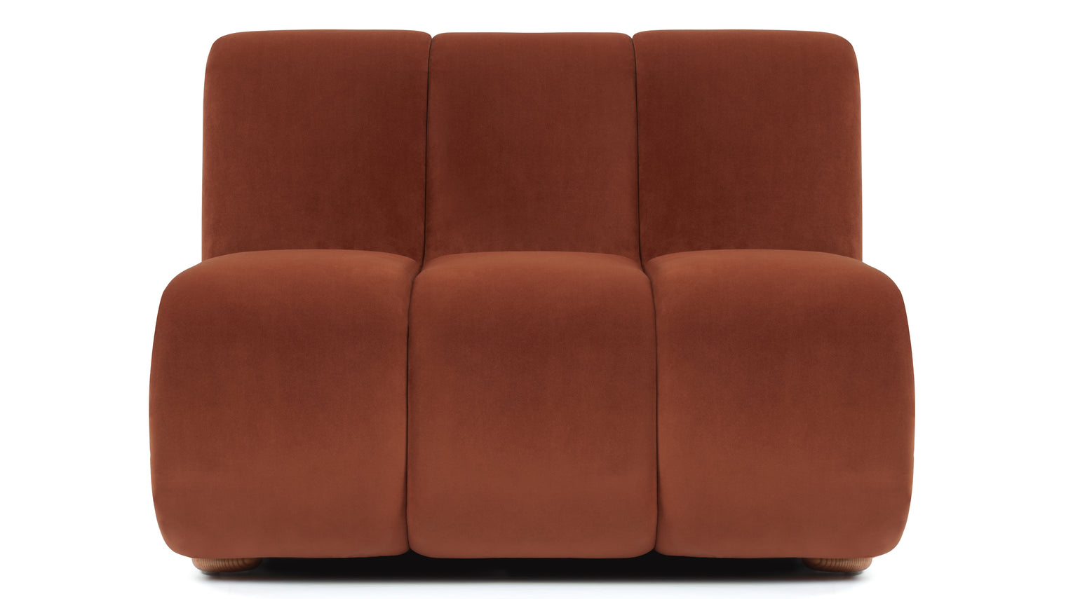 70s Flair | Inspired by the iconic interiors of the 1970s, the River's statement curved shape brings a sense of retro flair to any room. Whether you're entertaining guests or simply unwinding after a long day, this sofa effortlessly combines style and functionality for a truly unforgettable seating experience.
