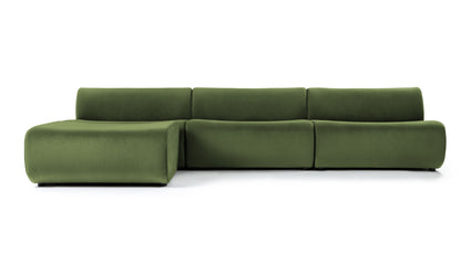 Spacious Comfort | The Leo Sofas feature a low seat with gentle curves and clean lines, each boasting a wide and comfortable sitting space. Their sectional design allows for easy reconfiguration, versatile for both socialising and relaxing.