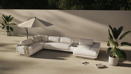 Paradise Perfected | The Alessio Outdoor Collection exudes modern sophistication. Clean lines, minimalist silhouettes, and a neutral color palette contribute to its contemporary appeal, making it a versatile addition to any outdoor space. Whether placed on a spacious patio, a cozy deck, or by the poolside, Alessio effortlessly elevates the ambiance, creating a chic and inviting atmosphere.