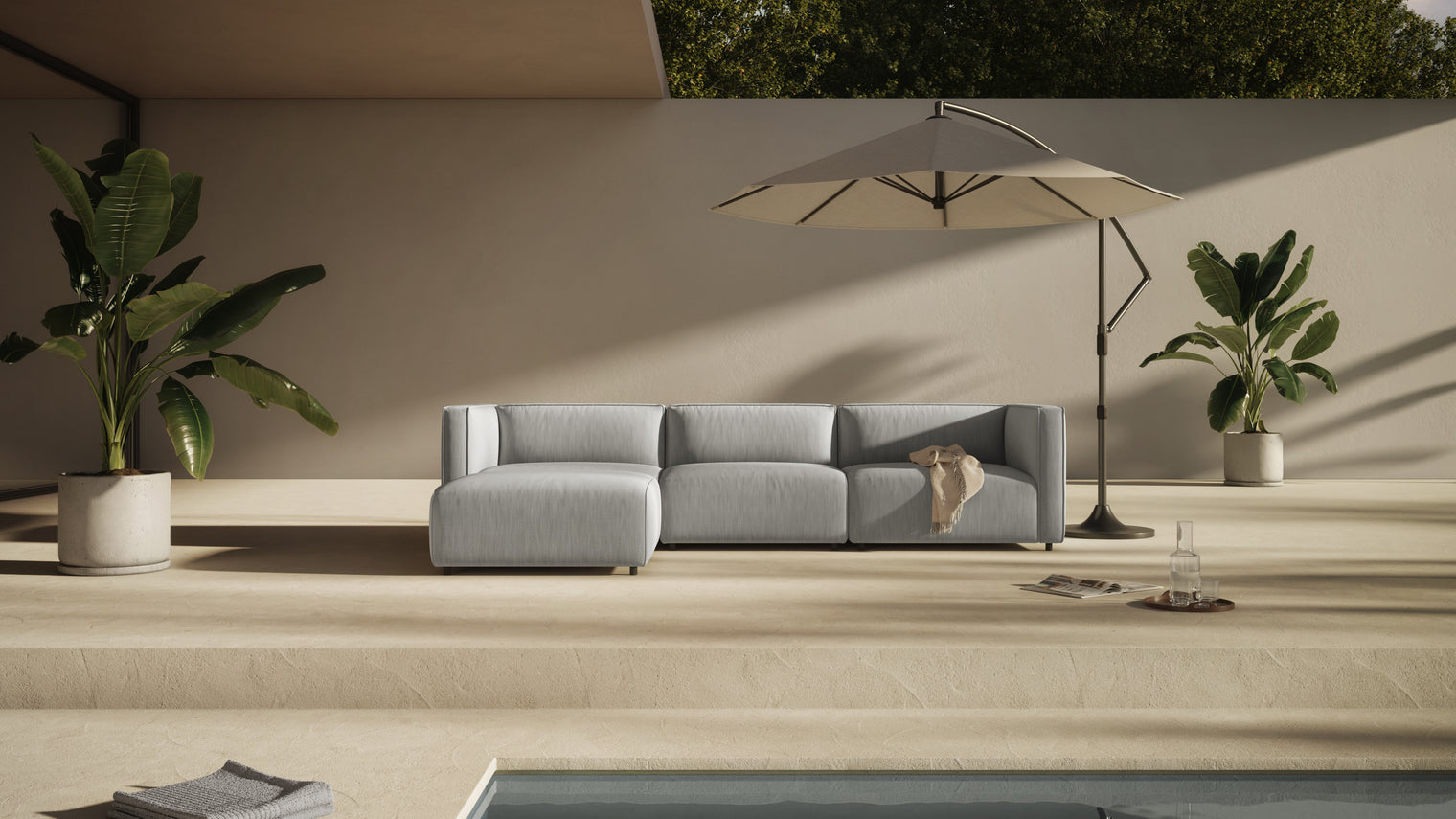 Elegance Al Fresco | From vibrant garden parties to tranquil moments of solitude, the Bond Sofa embodies the essence of outdoor luxury, transforming your outdoor space into a sanctuary of style and comfort; making every moment spent lounging outdoors nothing short of extraordinary.
