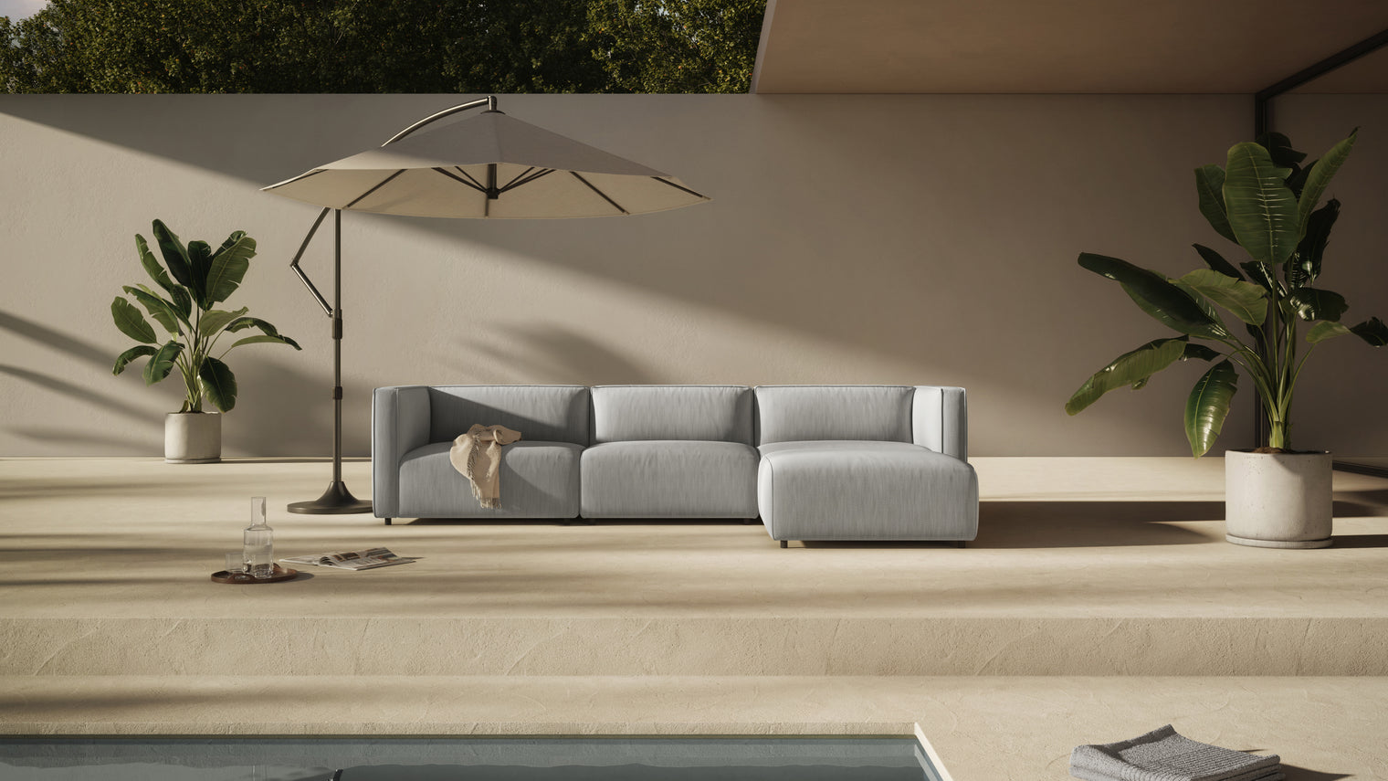 Elegance Al Fresco | From vibrant garden parties to tranquil moments of solitude, the Bond Sofa embodies the essence of outdoor luxury, transforming your outdoor space into a sanctuary of style and comfort; making every moment spent lounging outdoors nothing short of extraordinary.
