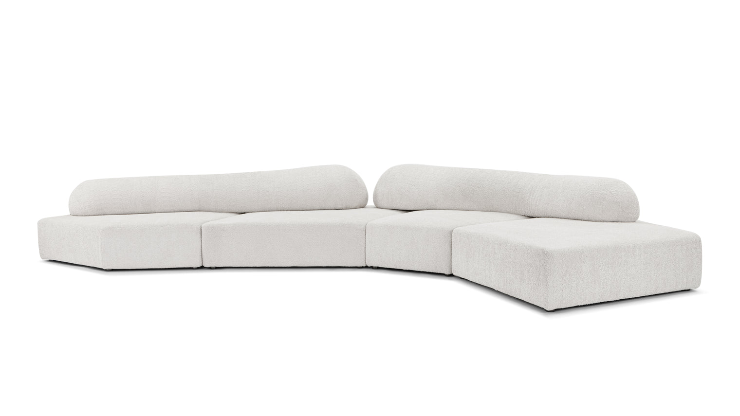 On the Rocks - On The Rocks Sofa, Corner, Luxe Light Gray Weave