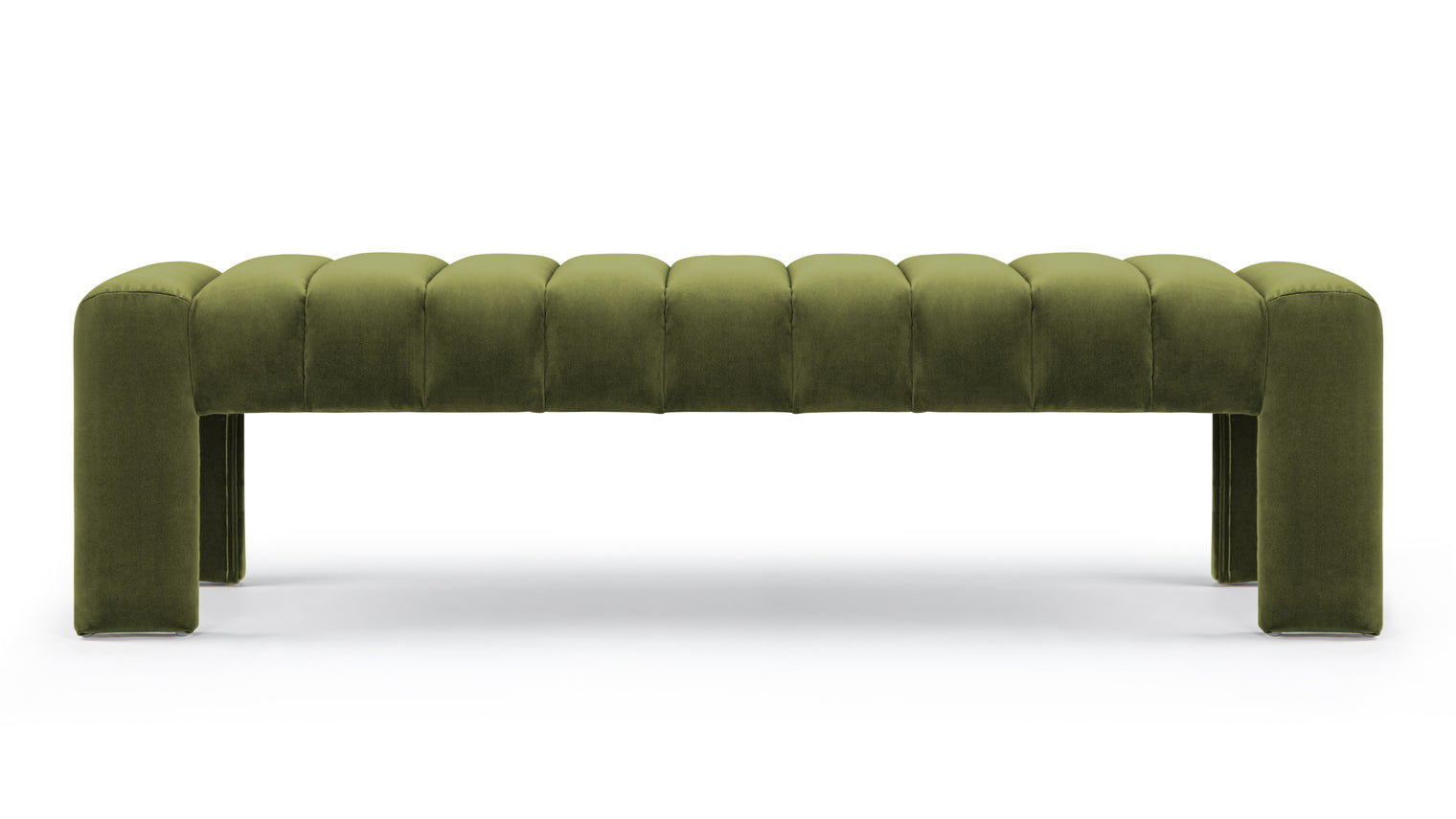 Andora - Andora Bench, Moss Green Velvet