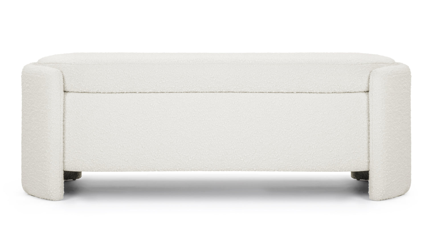 Lifa - Lifa Storage Bench, Warm White Boucle