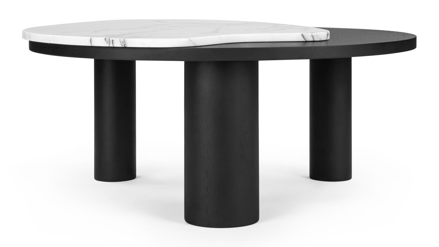 Lugo - Lugo Coffee Table, Black and Calacatta Marble