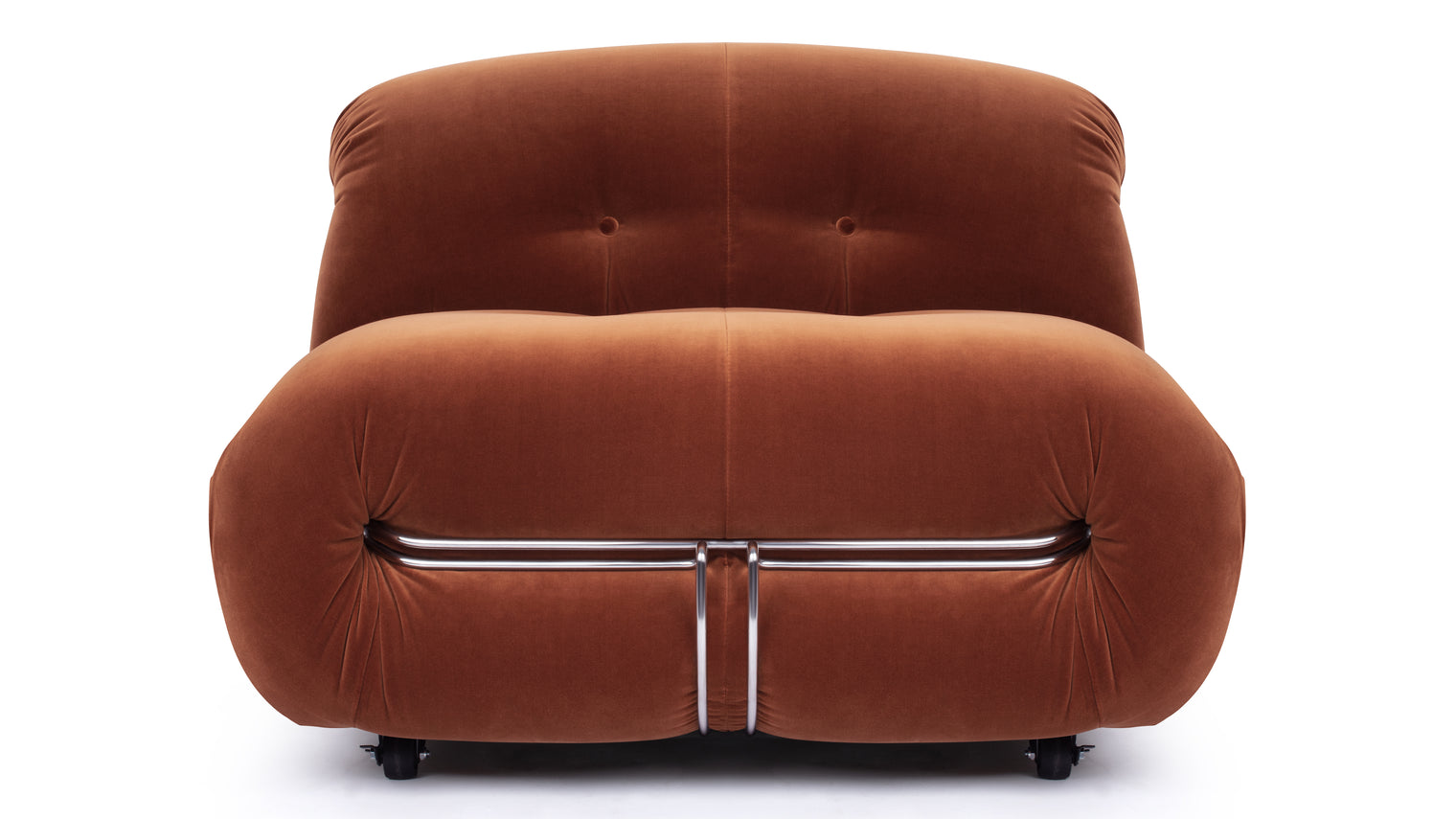 Soriana - Soriana Lounge Chair, Spice Velvet