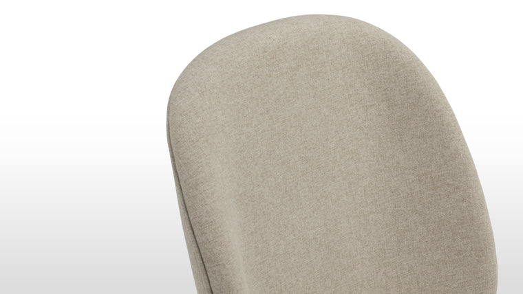 CHIC SHAPES | Curves and lines play beautifully together to create the contemporary design of this unique dining chair.
