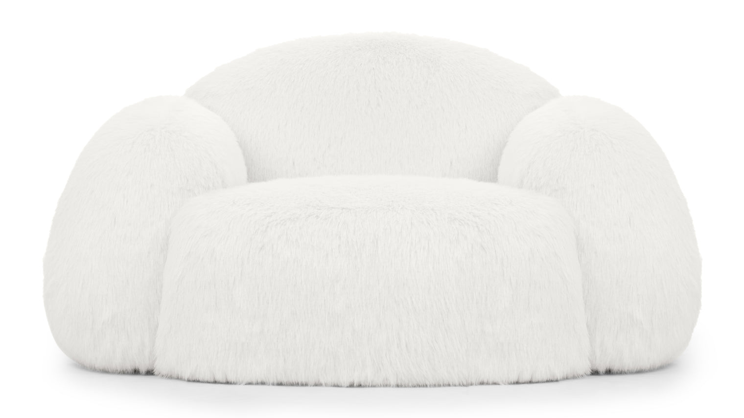 Grande Orso - Grande Orso Lounge Chair, Luxe White Vegan Fur