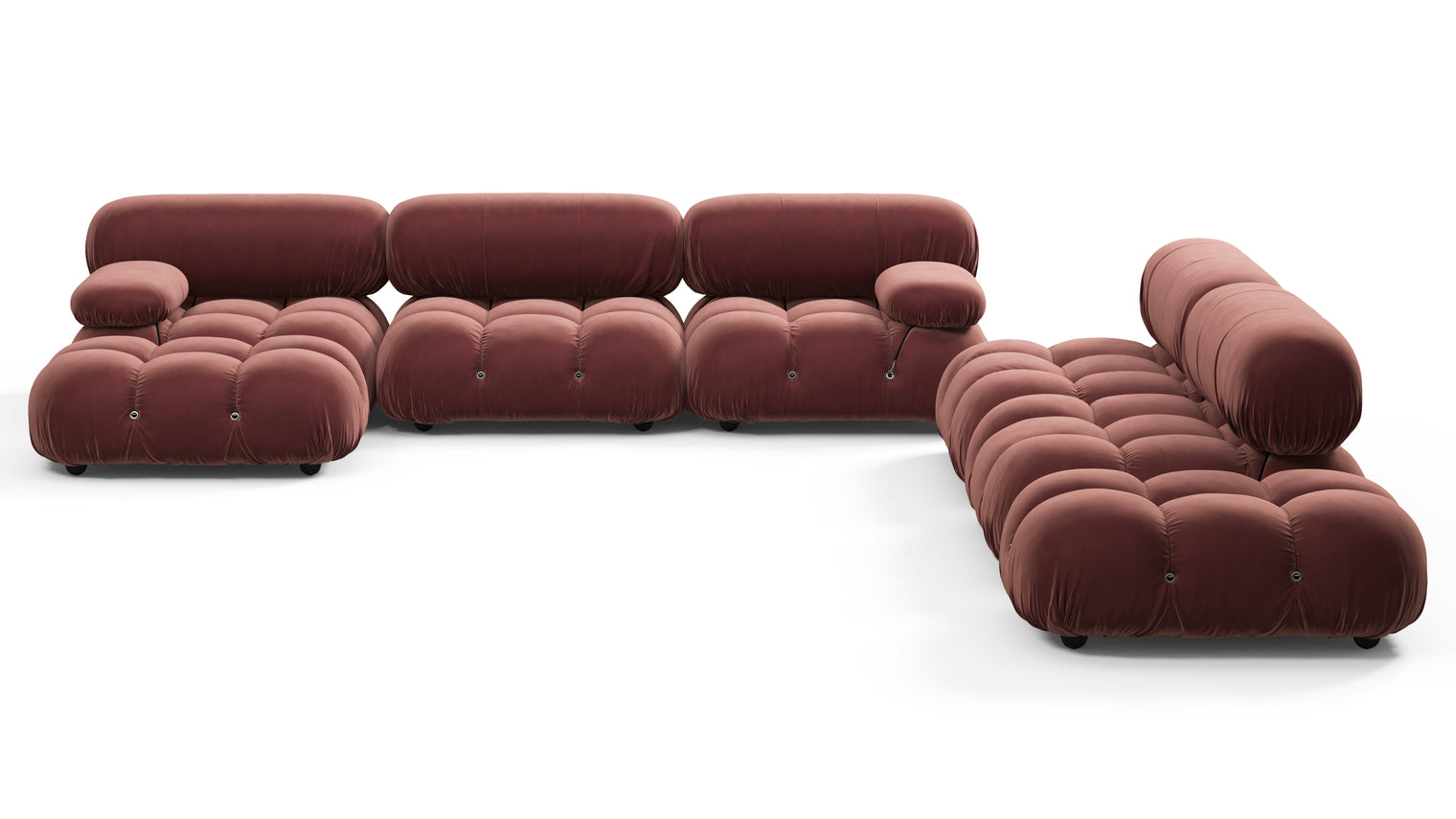 STYLISH SECTIONAL | With the Belia’s sectional design, you can create a sofa that suits your space. The soft curves of each carefully crafted cushion create a luxurious and comfortable seat for the ultimate in stylish comfort.
