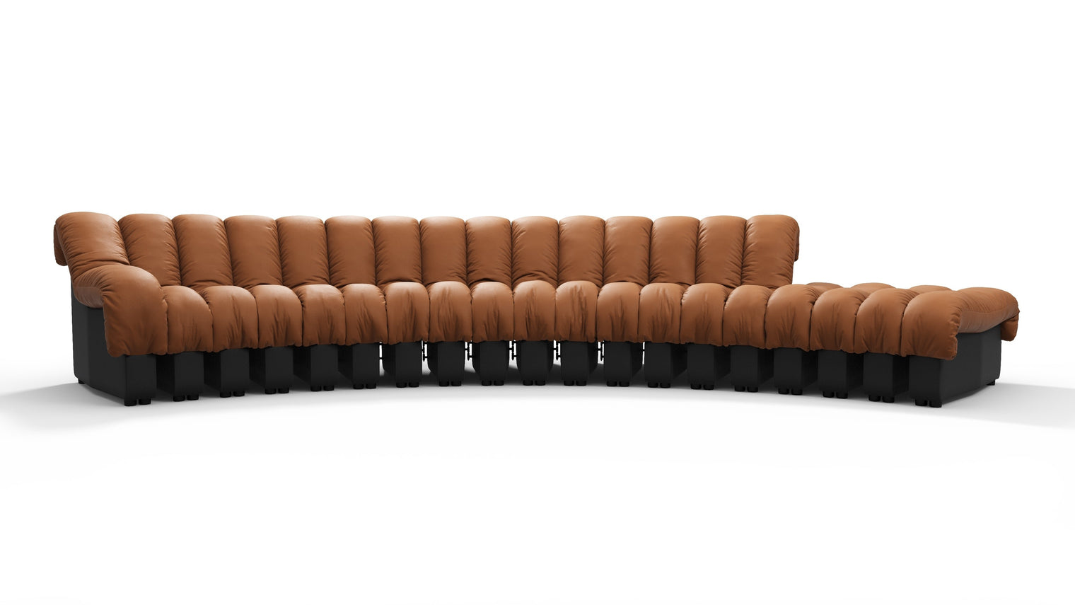 Chic Sectional | Introducing the DS 600 Sofa, an icon of avant-garde design and a true testament to the visionary design. Inspired by designs of the 1970s, this sofa revolutionizes the concept of modular seating, pushing boundaries and redefining the possibilities of contemporary furniture.
