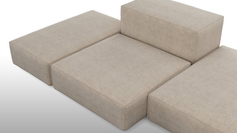 Customizable Configuration | The Extrasoft Sofa is highly adaptable to your unique needs and space. With a variety of modular components, you can tailor the sofa to suit your room's layout and size. Whether you prefer a spacious sectional, a cozy loveseat, or an expansive lounge, this sofa can be configured to match your vision.
