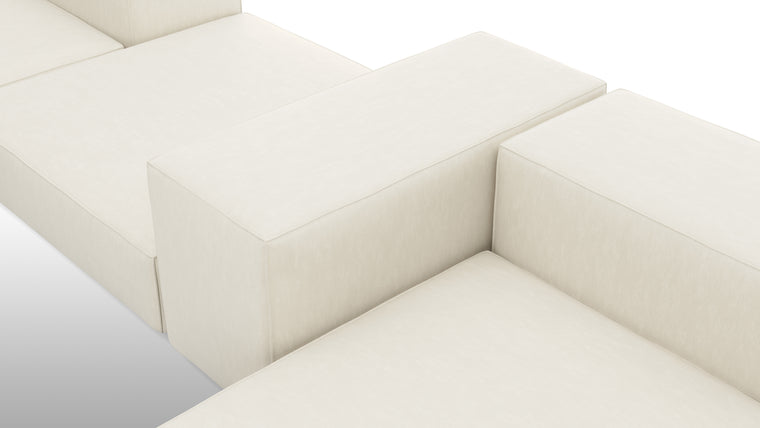 Customizable Configuration | The Extrasoft Sofa is highly adaptable to your unique needs and space. With a variety of modular components, you can tailor the sofa to suit your room's layout and size. Whether you prefer a spacious sectional, a cozy loveseat, or an expansive lounge, this sofa can be configured to match your vision.
