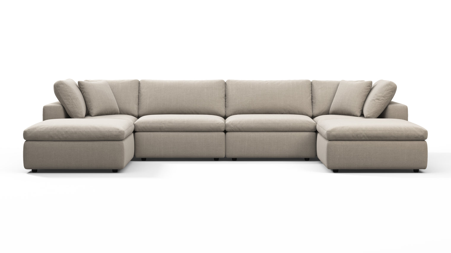 TAILORED AESTHETIC | Whether your style leans towards contemporary, traditional, or eclectic, the Sky Sofa effortlessly adapts to design preferences. Its neutral color palette serves as a canvas for creativity, allowing for accessorizing with bold accent pillows, throws, or statement coffee tables to make it truly unique.
