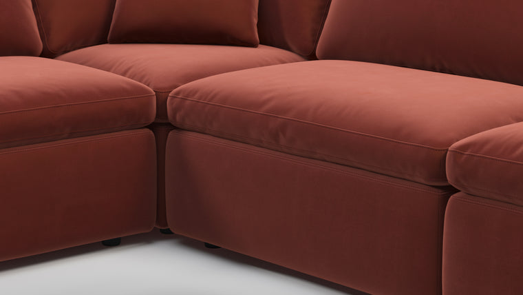 Supreme Comfort | Sink into unparalleled comfort with generously padded cushions. The sofa's deep seats and plush backrests provide the utmost relaxation, allowing for unwinding in absolute luxury after a long day.
