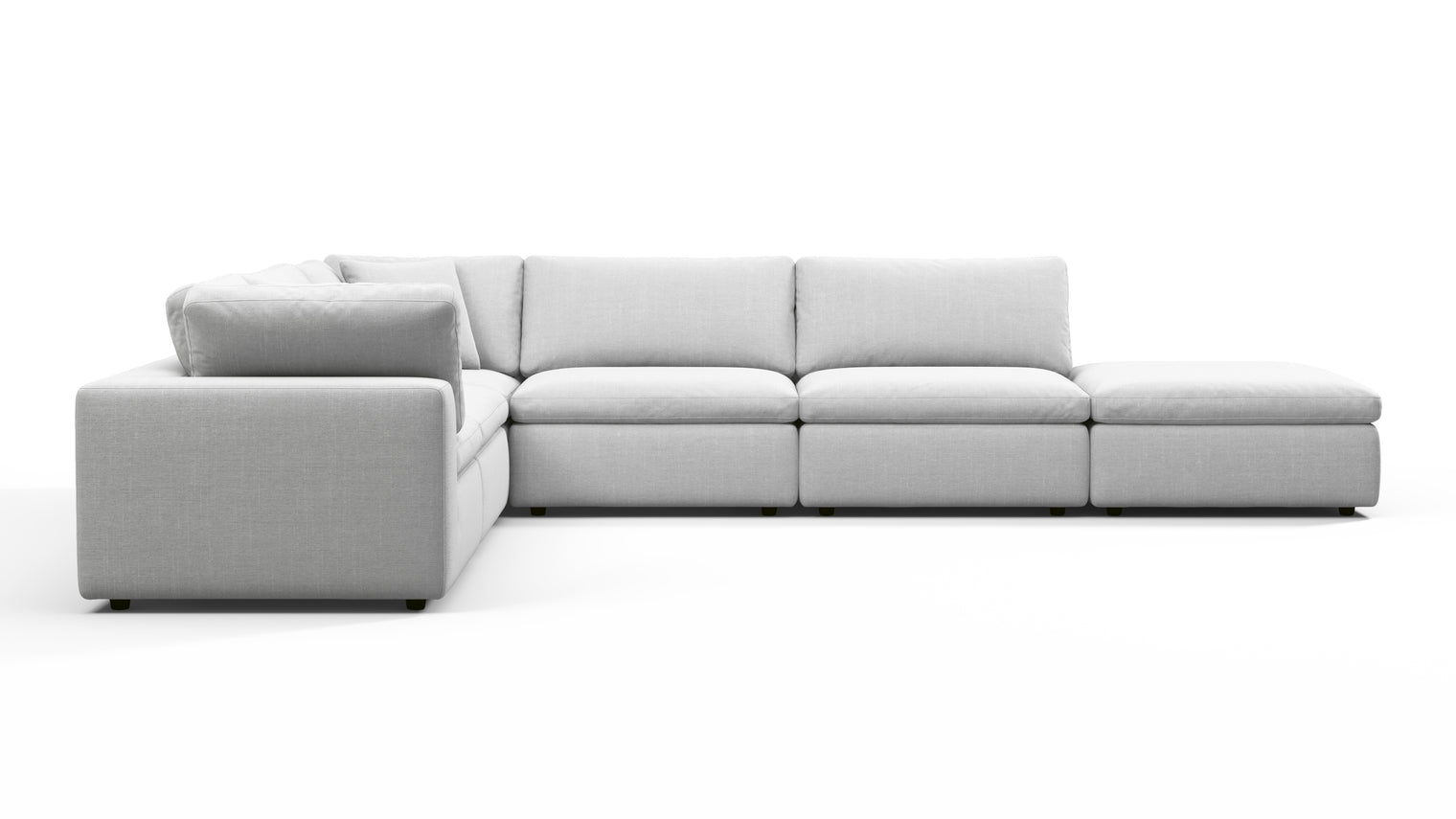 TAILORED AESTHETIC | Whether your style leans towards contemporary, traditional, or eclectic, the Sky Sofa effortlessly adapts to design preferences. Its neutral color palette serves as a canvas for creativity, allowing for accessorizing with bold accent pillows, throws, or statement coffee tables to make it truly unique.
