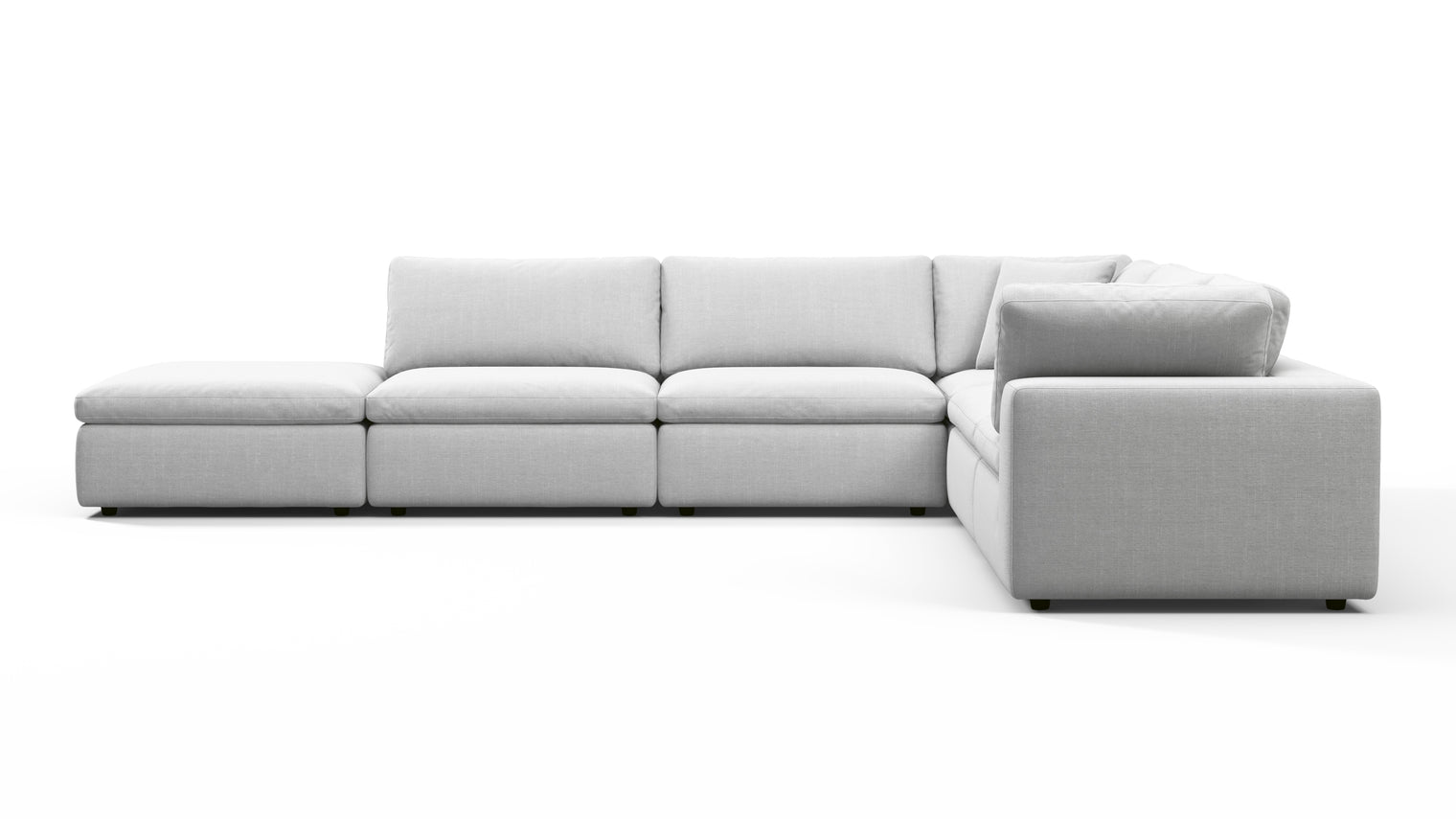 TAILORED AESTHETIC | Whether your style leans towards contemporary, traditional, or eclectic, the Sky Sofa effortlessly adapts to design preferences. Its neutral color palette serves as a canvas for creativity, allowing for accessorizing with bold accent pillows, throws, or statement coffee tables to make it truly unique.
