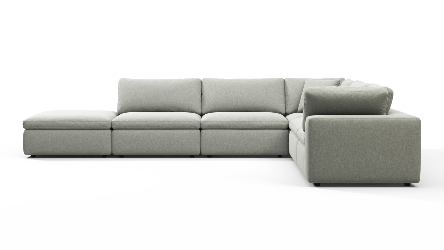 TAILORED AESTHETIC | Whether your style leans towards contemporary, traditional, or eclectic, the Sky Sofa effortlessly adapts to design preferences. Its neutral color palette serves as a canvas for creativity, allowing for accessorizing with bold accent pillows, throws, or statement coffee tables to make it truly unique.
