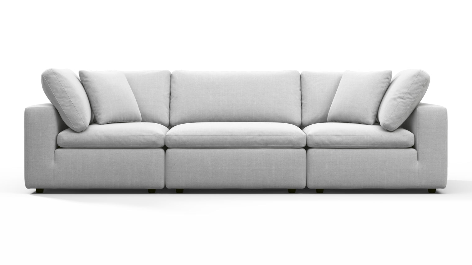 TAILORED AESTHETIC | Whether your style leans towards contemporary, traditional, or eclectic, the Sky Sofa effortlessly adapts to design preferences. Its neutral color palette serves as a canvas for creativity, allowing for accessorizing with bold accent pillows, throws, or statement coffee tables to make it truly unique.
