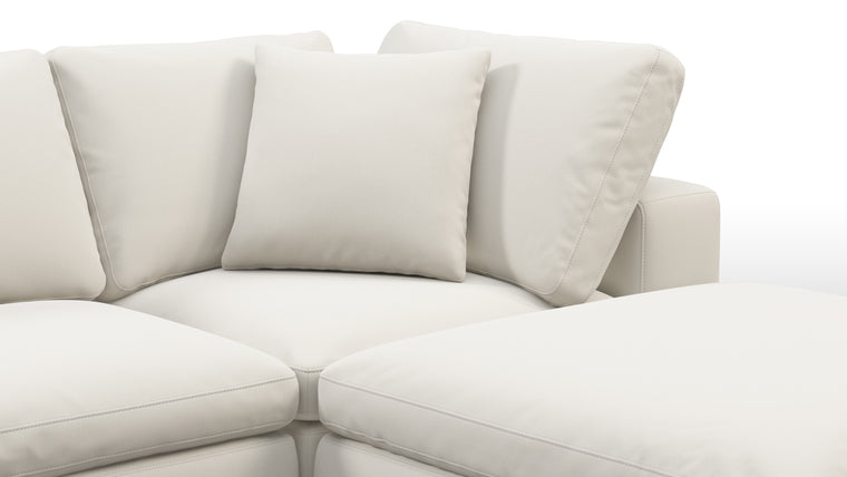 Supreme Comfort | Sink into unparalleled comfort with generously padded cushions. The sofa's deep seats and plush backrests provide the utmost relaxation, allowing for unwinding in absolute luxury after a long day.
