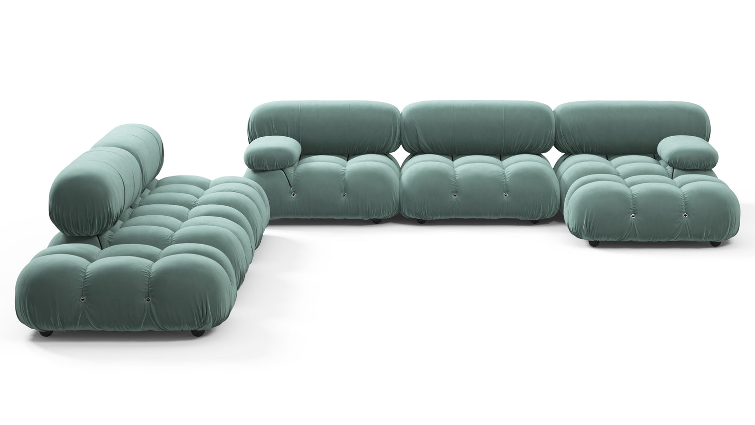 STYLISH SECTIONAL | With the Belia’s sectional design, you can create a sofa that suits your space. The soft curves of each carefully crafted cushion create a luxurious and comfortable seat for the ultimate in stylish comfort.
