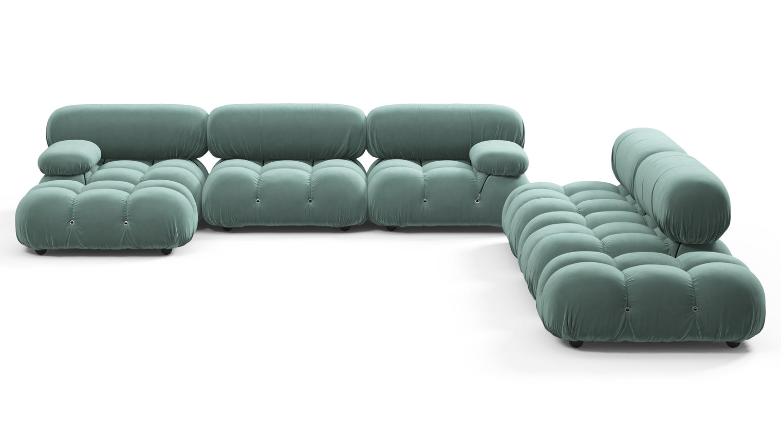 STYLISH SECTIONAL | With the Belia’s sectional design, you can create a sofa that suits your space. The soft curves of each carefully crafted cushion create a luxurious and comfortable seat for the ultimate in stylish comfort.
