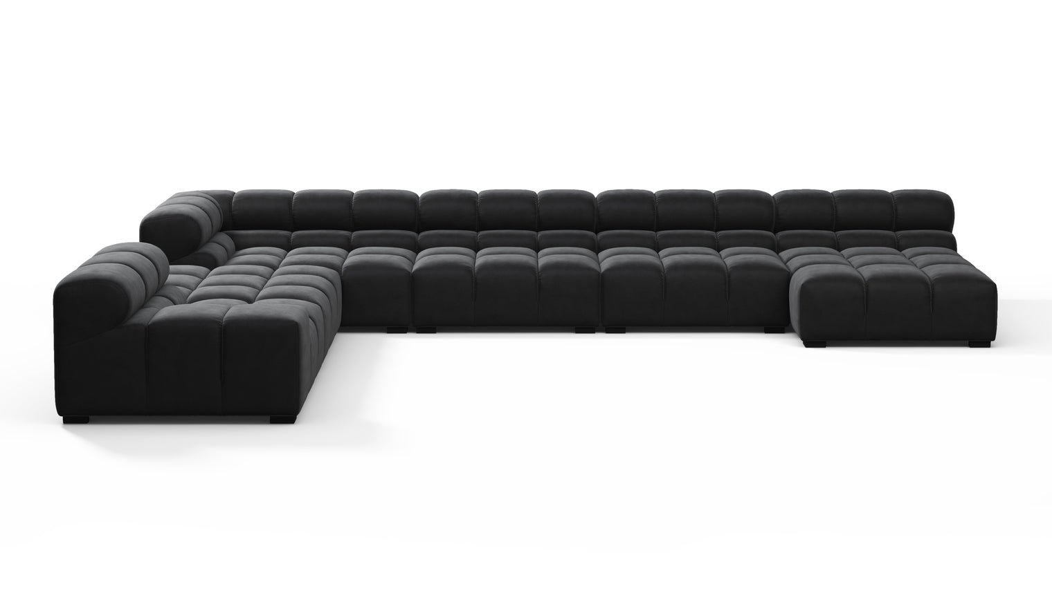 MODULAR MASTERPIECE | A modern take on 70s design, this cloud-like sectional is all about leisurely lounging. Its relaxed, playful aesthetic is adored around the world.
