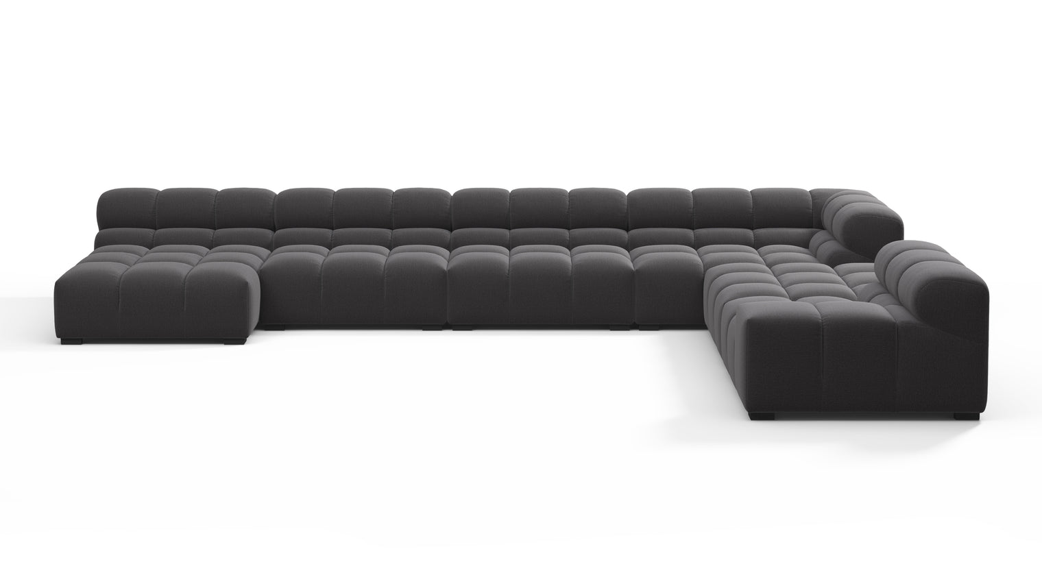 MODULAR MASTERPIECE | A modern take on 70s design, this cloud-like sectional is all about leisurely lounging. Its relaxed, playful aesthetic is adored around the world.
