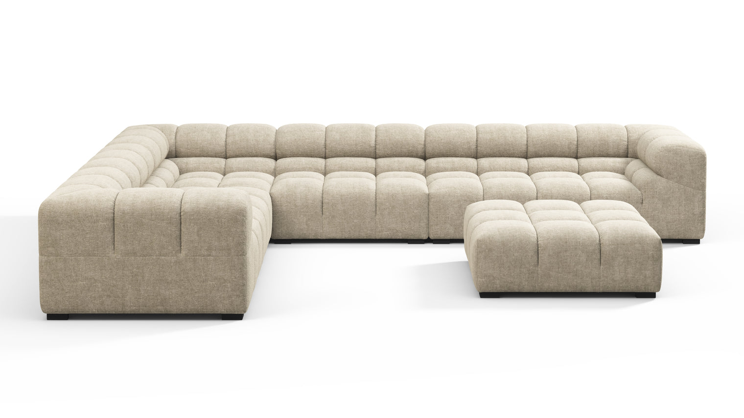 MODULAR MASTERPIECE | A modern take on 70s design, this cloud-like sectional is all about leisurely lounging. Its relaxed, playful aesthetic is adored around the world.
