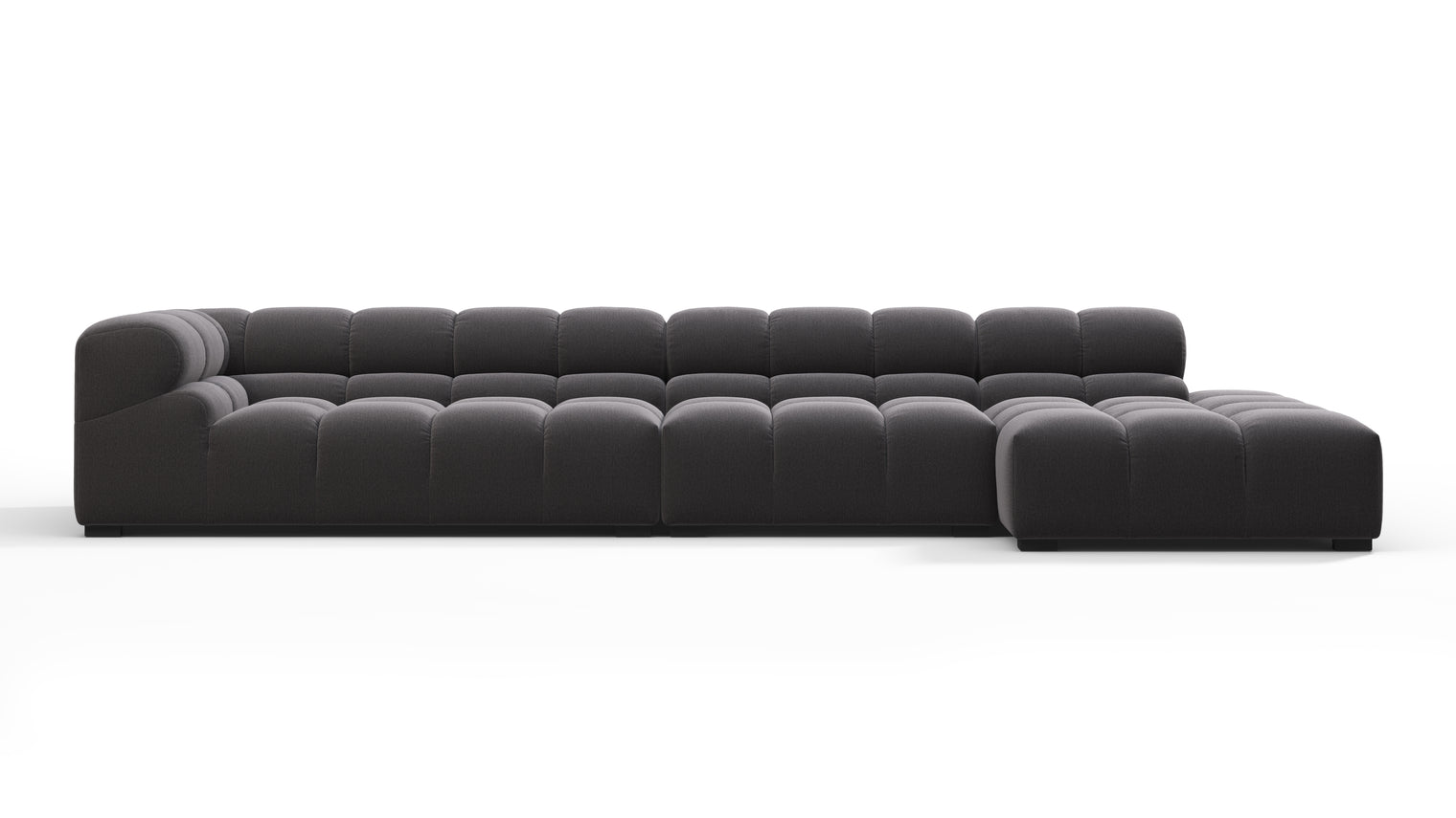 MODULAR MASTERPIECE | A modern take on 70s design, this cloud-like sectional is all about leisurely lounging. Its relaxed, playful aesthetic is adored around the world.
