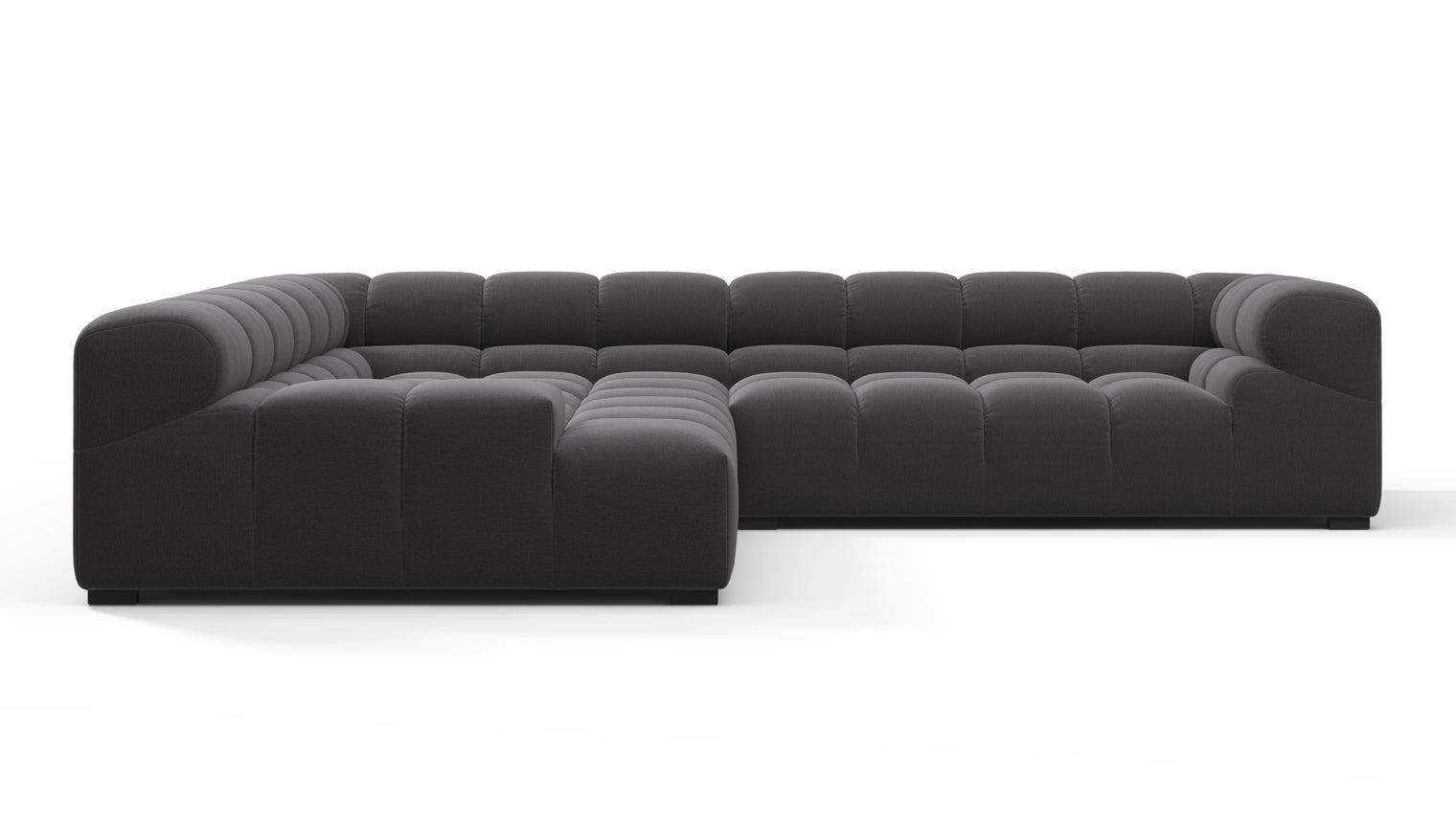 MODULAR MASTERPIECE | A modern take on 70s design, this cloud-like sectional is all about leisurely lounging. Its relaxed, playful aesthetic is adored around the world.
