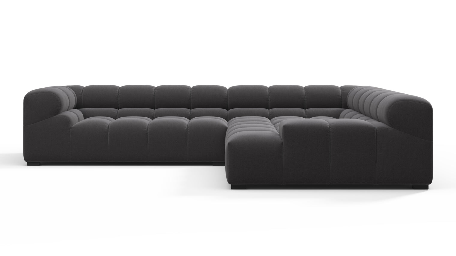 MODULAR MASTERPIECE | A modern take on 70s design, this cloud-like sectional is all about leisurely lounging. Its relaxed, playful aesthetic is adored around the world.
